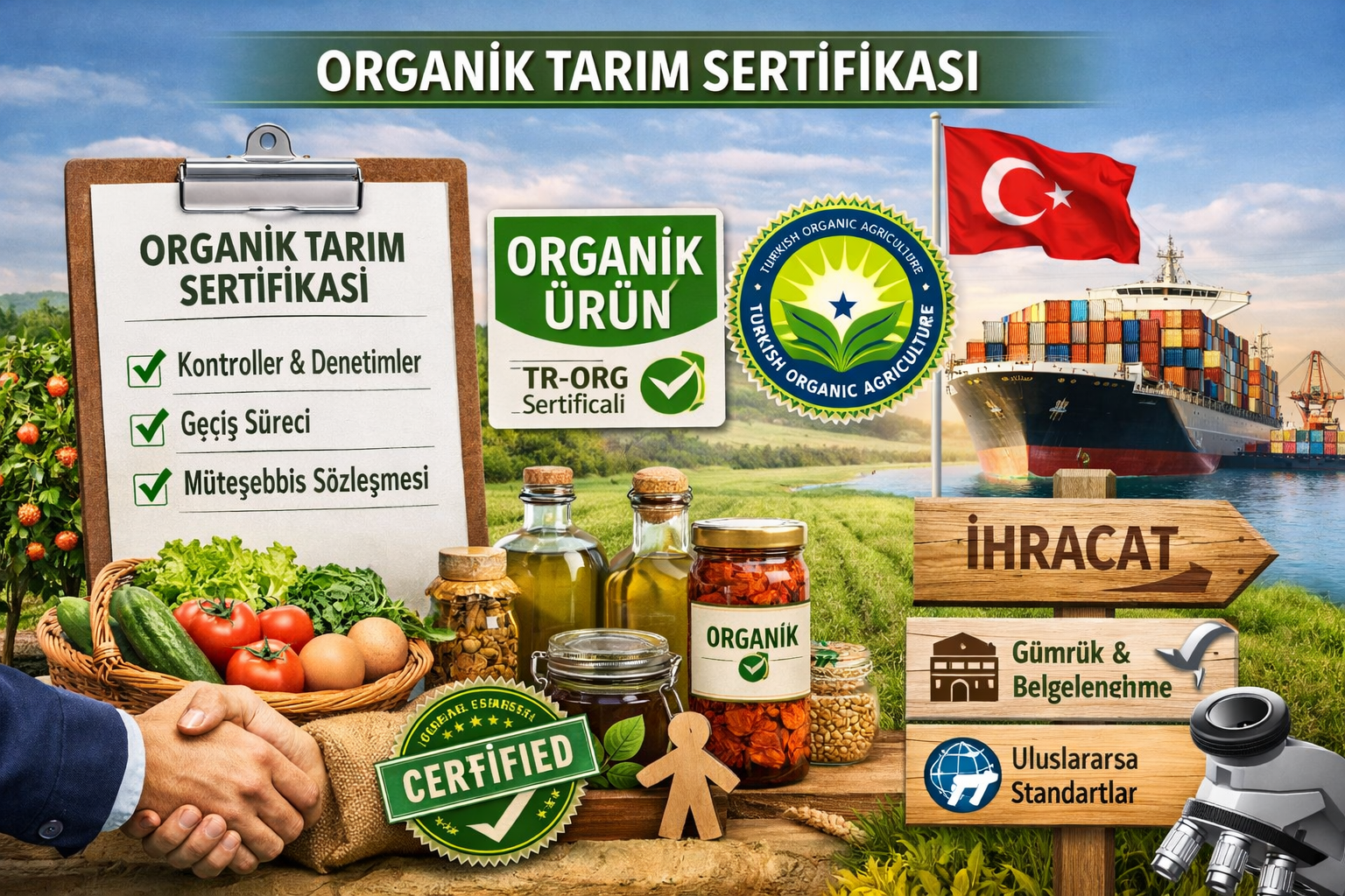 Organik Tarım Sertifikası Nedir Türkiye’de Süreç, Etiketleme ve İhracat Şartları