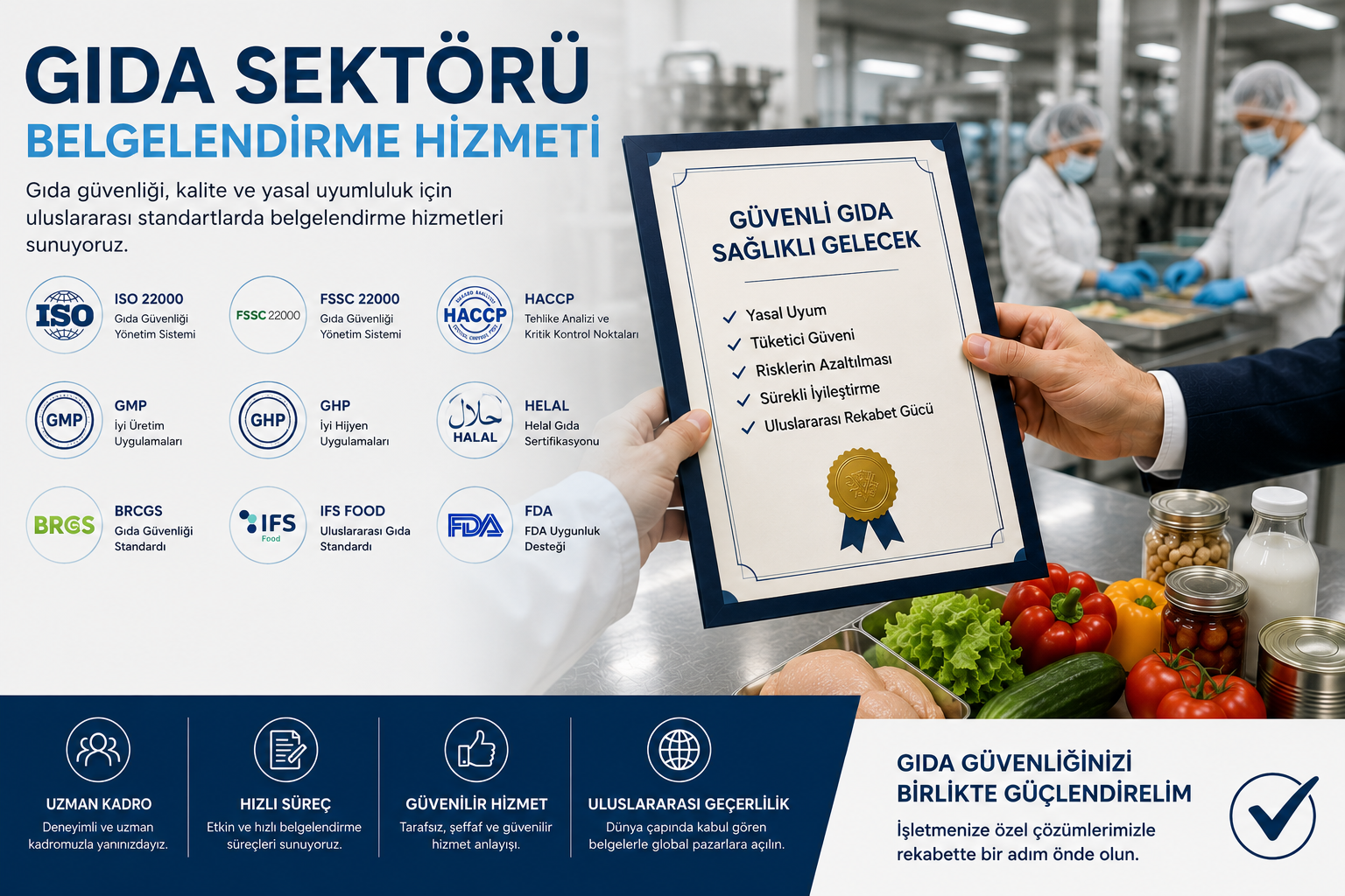 Gıda Sektörü Belgelendirme Hizmeti
